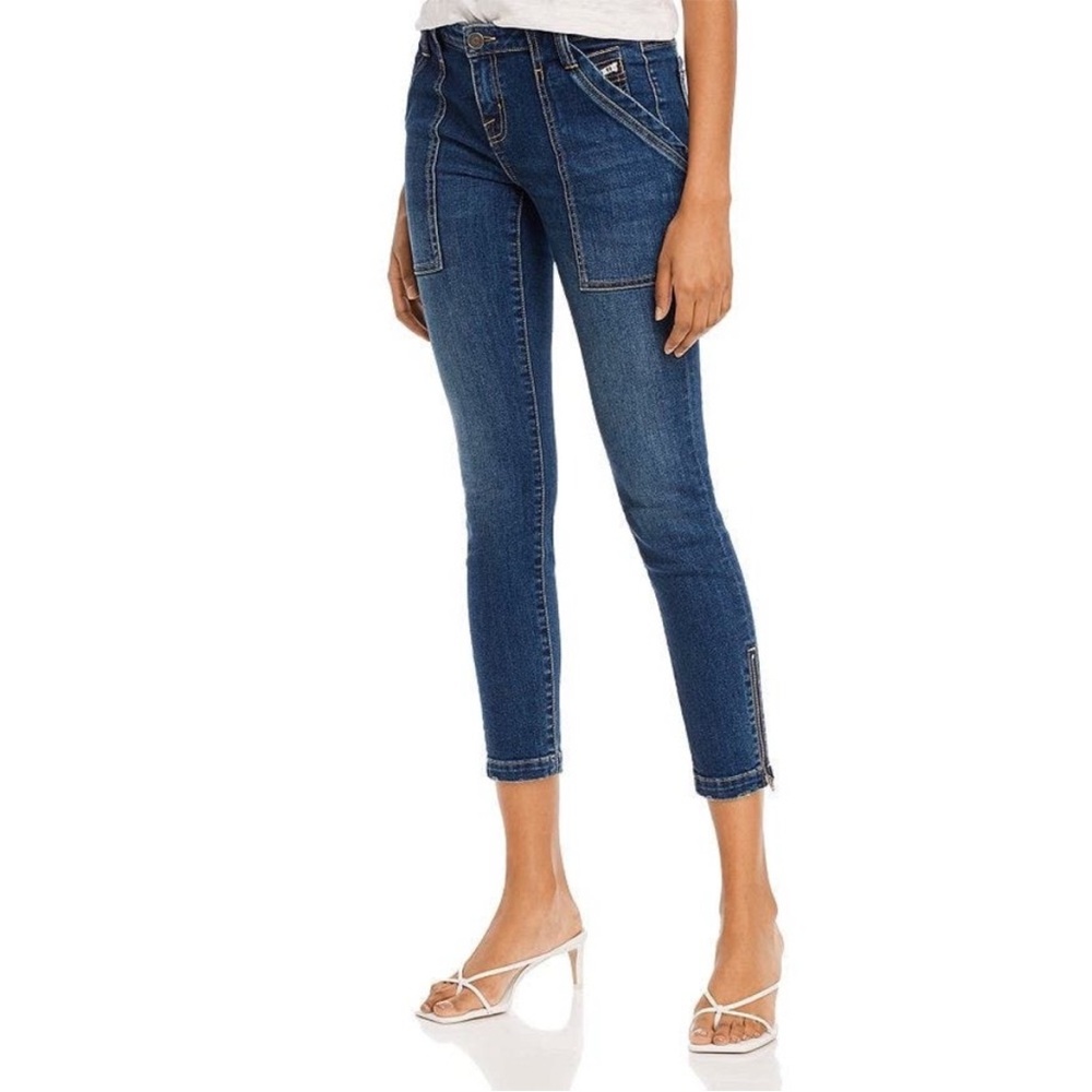 Joie Park Denim Ankle Zip Jeans in Cruise Blue